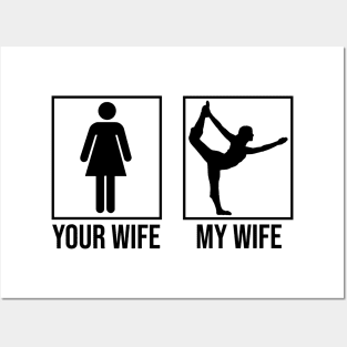 Your Wife My Wife Funny Fitness Exercise Posters and Art